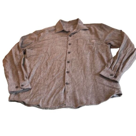Wolverine Men's Gray Cotton Flannel Long Sleeve Button Up Shirt Size Large - Picture 1 of 11